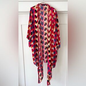Boho Kimono Swim Cover Womens XL 1X by Curations